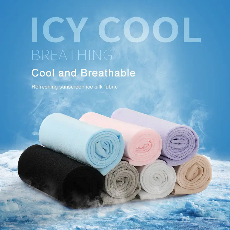 주문 디자인 얼음 소매 높은 탄력 있는 breathable 마지막 피부 승차를 위한 냉각 남녀 공통 얼음 실크 소매