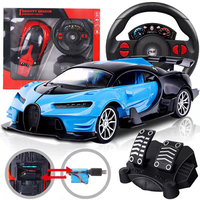 Vente en gros de lumière LED 1/16 Simulation de course Rc Sport Car Toys Gravity Induction Drift Rc Car Voitures télécommandées avec pédales