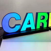 Signe de lettre de canal illuminé par LED acrylique 3D Offre Spéciale pour le logo d'entreprise pour la publicité de bureau et de magasin de fumée