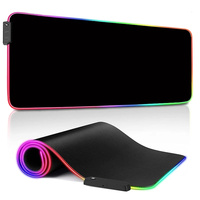 Tapis de souris de jeu sans fil lumineux RGB personnalisable Factory XL, surface en caoutchouc naturel, plusieurs tailles, PC