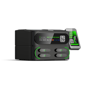 Station de recharge partagée créative à 4 emplacements empilables avec batterie Li-polymère, recharge rapide 36W, machine de <span class=keywords><strong>location</strong></span> et de vente automatique - Product Image 1
