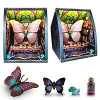 Kit de maison miniature à construire soi-même, modèle de puzzle en bois 3D, maison de poupée, jouets créatifs, cadeau pour adultes et enfants