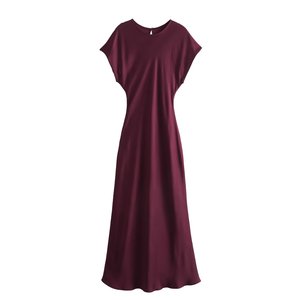 TAOP&ZA 2026 Abito Midi Estivo da Donna <span class=keywords><strong>Stile</strong></span> Europeo e Americano Semplice ed Elegante a Maniche Corte con Scollo Rotondo 9878280 - Product Image 2