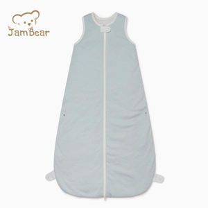 Kantung tidur bayi katun organik serat bambu dua arah ritsleting tahan tendangan ukuran ritsleting baju tidur bayi setelan tidur - Product Image 5