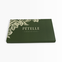 Boîte cadeau de luxe en carton rigide avec couvercle plat mat, impression de logo, pour cadeaux de fêtes, vente en gros
