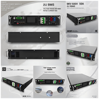 BMS haute tension 96S 50A 307.2V pour batteries LiFePO4, enregistrement et diagnostic des pannes pour stockage d'énergie domestique