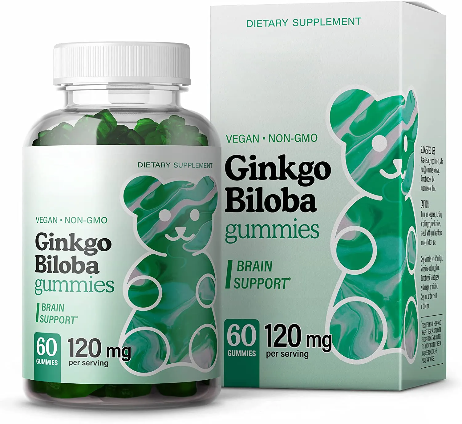 Ginkgo-Biloba para mejorar el estado de ánimo, suplemento para el cerebro, para mejorar el enfoque, potenciador de energía, circulación sanguínea