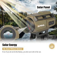 SPINA OPTCIS Tactical Solar Energy Waterproof Tan Red Dot Sight Scope dengan 2 Reticel dan Fitur Tahan Guncangan