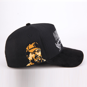 Bán Buôn Tùy Chỉnh Thiết Kế Rhinestone Da Lộn Thể Thao Mũ 5 Bảng Điều Chỉnh Thêu Ngoài Trời Mũ Bóng Chày Với Suede Brim - Product Image 2