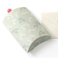 Boîte à oreiller en papier d'emballage de luxe personnalisée avec impression de logo, logo personnalisé, taille personnalisée pour les cosmétiques