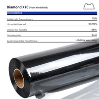 Film de protection pour vitres de voiture en TPU de qualité supérieure |   Film de pare-brise avant de voiture de luxe, épaisseur 3MIL, 99% de protection UV, 98% de rejet IR, vente en gros d'usine
