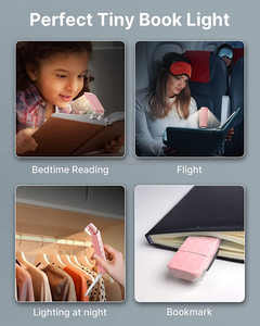 Lampe LED USB rechargeable mini pliable à clipser, abat-jour vert foncé moderne pour lecture intérieure et usage au bureau, alimentée par batterie DC - Product Image 4