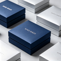 Caja de Regalo para Joyería, Caja de Papel para Anillos, Aretes, Collares y Pulseras con Logotipo Personalizado