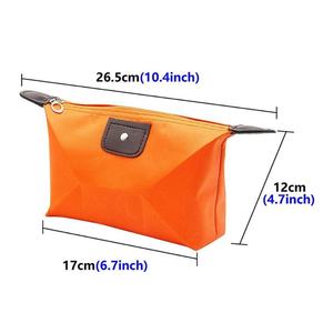 High Quality Lightweight Custom Plain <b>Brush</b> Zipper Travel Nylon <b>Makeup</b> Pouch Portable Cosmetic Make up <b>case</b> Bag for Ladies - Product Image 2