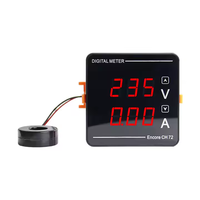 Voltmeter Digital Presisi Tinggi dan Meter Arus Layar Ganda 1-120A AC50-500V 72*72mm Instrumen