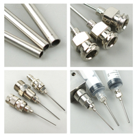 Aiguille de distribution Luer Lock en acier inoxydable 14G-34G, pointe de 1 pouce de long, pour la distribution de colle, de graisse et de fluides industriels