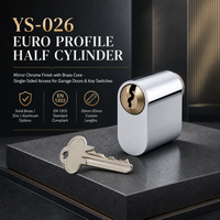 Cylindre de serrure de porte de sécurité standard européen 40 mm en laiton, fabrication OEM