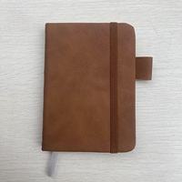 Carnet de notes en cuir A7, mini bloc-notes portable et carnet de réunions compact