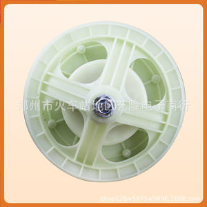 Polea de plástico para lavadora, 10/11 dientes, conjunto de rueda central, piezas duraderas para lavadora de doble tina, uso doméstico - Product Image 1