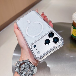 Coque de protection antichoc pour iPhone 17 Pro Max, avec paillettes translucides rêveuses et chargement magnétique, compatible 17 Air - Product Image 5