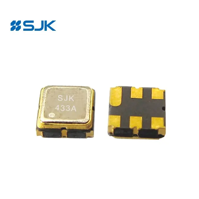 SJK-resonador de sierra SMD serie DCC6, 3,8x3,8x1,5mm x CN, GUA 315mhz ~ 868,35 mhz, fabricante Original, Control remoto inalámbrico