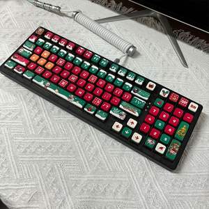 Klee Noël personnalisé Keycaps SAX Profile PBT <span class=keywords><strong>PC</strong></span> Quintuple Side Sublimation Pudding Keycap Set 125 touches - Product Image 6