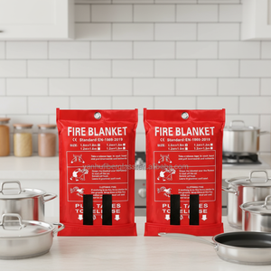 Couverture anti-feu en fibre de verre pour survie d'urgence et évacuation – Fournitures d'extinction d'incendie pour situations dangereuses – Offre spéciale - Product Image 2