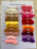 Hot Selling 100% Polyester Chenille Yarn Soft Arm Knitting Blankets High China Crochet Yarn Dyed Pattern Chunky Crochet Yarn