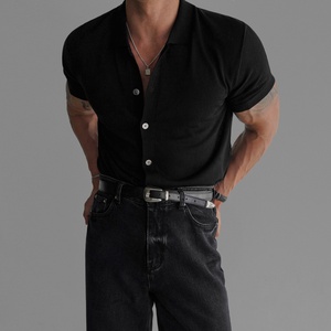 <span class=keywords><strong>Camicia</strong></span> Estiva da Uomo in <span class=keywords><strong>Lino</strong></span> Lavorato a Maglia, Stile Maturato, Traspirante, Resistente alla Deformazione, Manica Corta, Vestibilità <span class=keywords><strong>Slim</strong></span>, Stile Coreano - Product Image 1