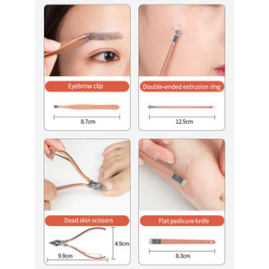 Juego <span class=keywords><strong>de</strong></span> <span class=keywords><strong>manicura</strong></span> y pedicura <span class=keywords><strong>para</strong></span> <span class=keywords><strong>niñas</strong></span>, herramientas <span class=keywords><strong>de</strong></span> viaje <span class=keywords><strong>de</strong></span> alta calidad, 7 en 1 - Product Image 6