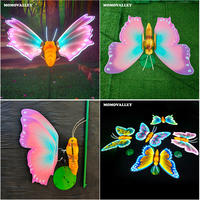 Papillon LED aile décoration lumière dynamique statique flottant extérieur jardin parc paysage IP65 évalué pour les vacances