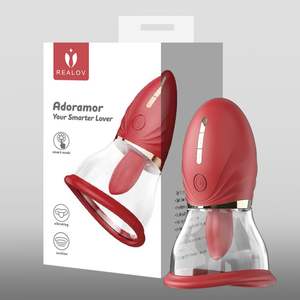Realov Adora mar Magic Tongue Vergnügen saugen Vibrator Kitzler/Brust saugen und lecken Sexspielzeug für weibliche Massage gerät Masturbation - Product Image 2