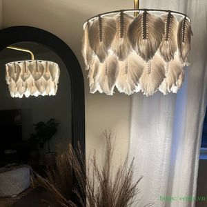 Décoration d'intérieur, luminaire suspendu en coton tissé naturel respirant fait à la main, lampes suspendues pour mariage, vente en gros du Vietnam - Product Image 3