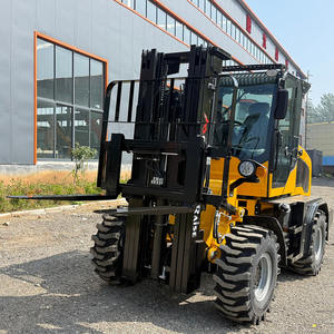 3 टन 4x4x4 हाइड्रोलिक 3 मीटर उठाने ऊंचाई वाले कच्चे क्षेत्र डीजल फोर्कलिफ्ट - Product Image 2