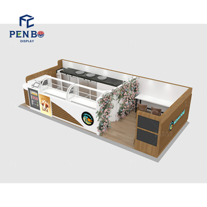 Kiosque à café expresso pour centre commercial, kiosque mobile de café, kiosque de bar de plage en bois, café et - Product Image 4