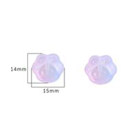 Bestone verre dégradé mignon ours patte perles enfants bricolage à la main Bracelet pendentif matériel bijoux lâche perle accessoires