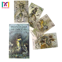 Grosir permainan kartu cetak khusus kartu tarot warna penuh dek