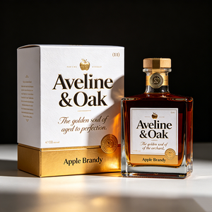 Boîte en papier écologique personnalisée pour télescope, avec dorure à chaud, pour <span class=keywords><strong>Calvados</strong></span>, brandy de pomme, spiritueux de luxe - Product Image 3