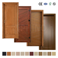 Porte intérieure en bois de chêne naturel moderne, insonorisée, résistante à l'humidité, ignifugée 60 minutes, pour projet de villa de luxe