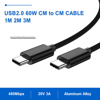 Câble de charge et de données USB-C vers USB-C ULT-unite, type normal, 60 W, pour téléphone Android, prêt à être expédié avec logo personnalisé
