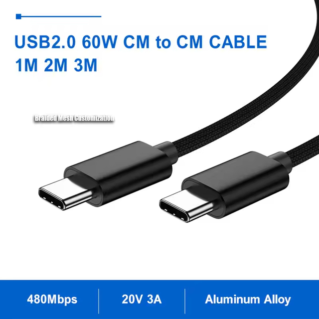 ULT-unite Normal Type c to Type c Charging Data Cable Set 60Watt Usb c Cable for Android Phone Ready to Ship with Custom Logo