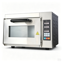 Nouveau four à pizza professionnel électrique commercial en acier inoxydable à un ou deux niveaux avec affichage LED et protection contre la surchauffe