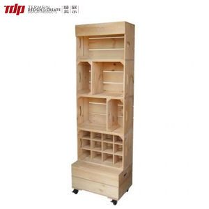 ชั้นวางสินค้าไม้ทรงสามเหลี่ยม TDP แบบหลายชั้น พร้อมป้ายด้านบน สำหรับร้านค้าปลีก แสดงสินค้าทั่วไป เชิงพาณิชย์ - Product Image 4