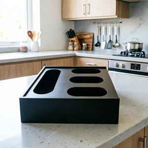 Sac de <span class=keywords><strong>rangement</strong></span> et boîte de <span class=keywords><strong>rangement</strong></span> séparée en bambou pour cuisine, pour gallons, sandwichs, collations, film alimentaire et papier d'aluminium - Product Image 4