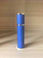 Vente en gros de flacons de parfum de luxe personnalisés, rechargeables, vides, ronds, de 5 ml et 10 ml, avec vaporisateur à pompe, format voyage, avec cuir