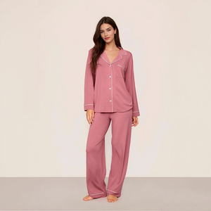Changyi Hongbo Textile Co. Pijamas de Mujer, Conjunto Completo con Logotipo, Modal de Alta Calidad, Ropa de Dormir Occidental, Pijamas para Mujer, Proveedor - Product Image 1