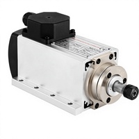 Moteur de broche de haute précision refroidi par air 0,8 KW carré ER11 BT30 pour routeur CNC, gravure et perçage, vitesse maximale 24000 tr/min