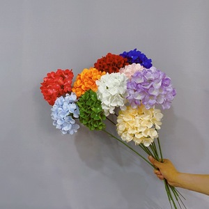 Hoa giả cẩm tú cầu bốn cánh không lá, bán buôn nhà máy, dùng trang trí đám cưới, đường dẫn, ngày lễ tình nhân, tường - Product Image 4