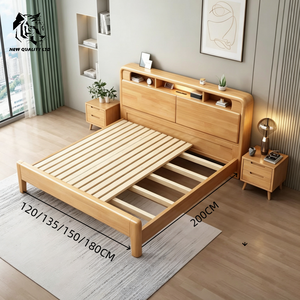 Cama King Size Ajustable Lumio Minimalista con Panel de Pino Sólido, Almacenamiento en Caja Alta, Luz <span class=keywords><strong>USB</strong></span> Multifuncional y Marco de Pared Personalizable - Product Image 4