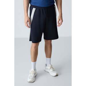 Short en coton coupe standard pour homme Tommylife 100% coton bleu marine basique 81280 - Product Image 3